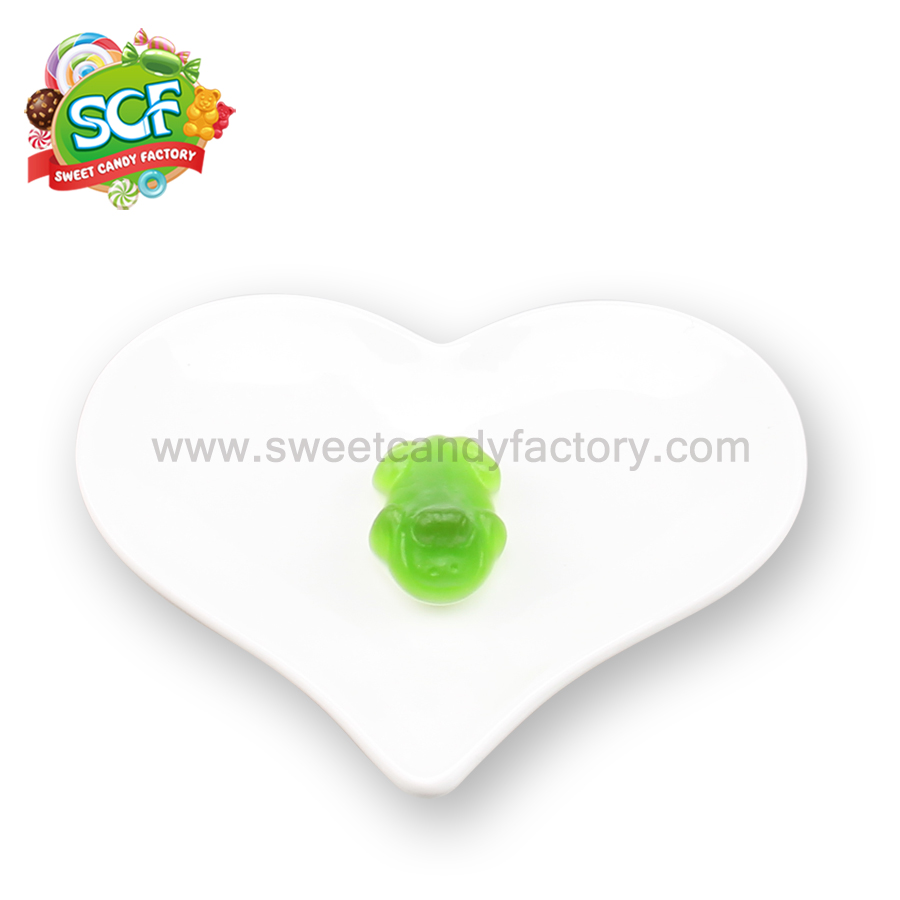 Fruit flavor gummy frog gummy animals from China candy manufacturer-sweetcandyfactory