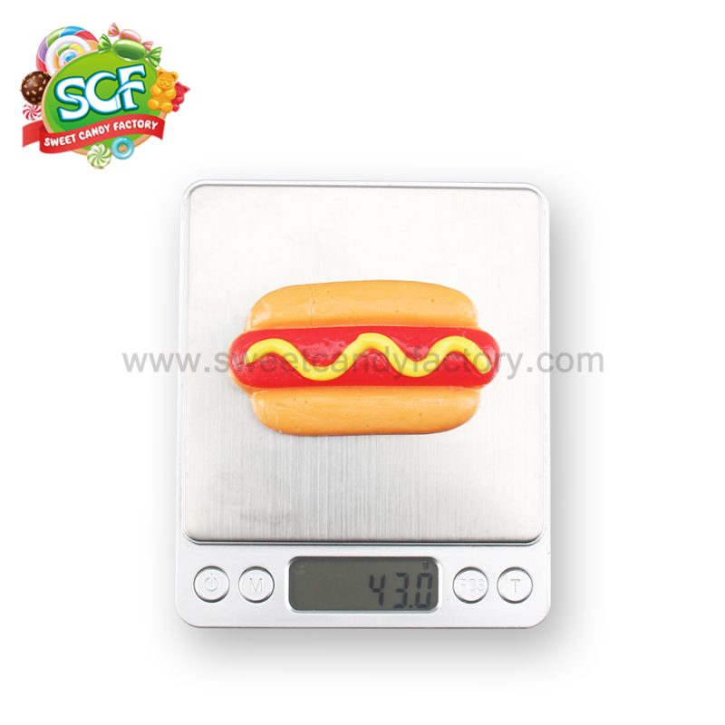 Competitive price gummy hot dog gummy food from China candy manufacturer - Image 2