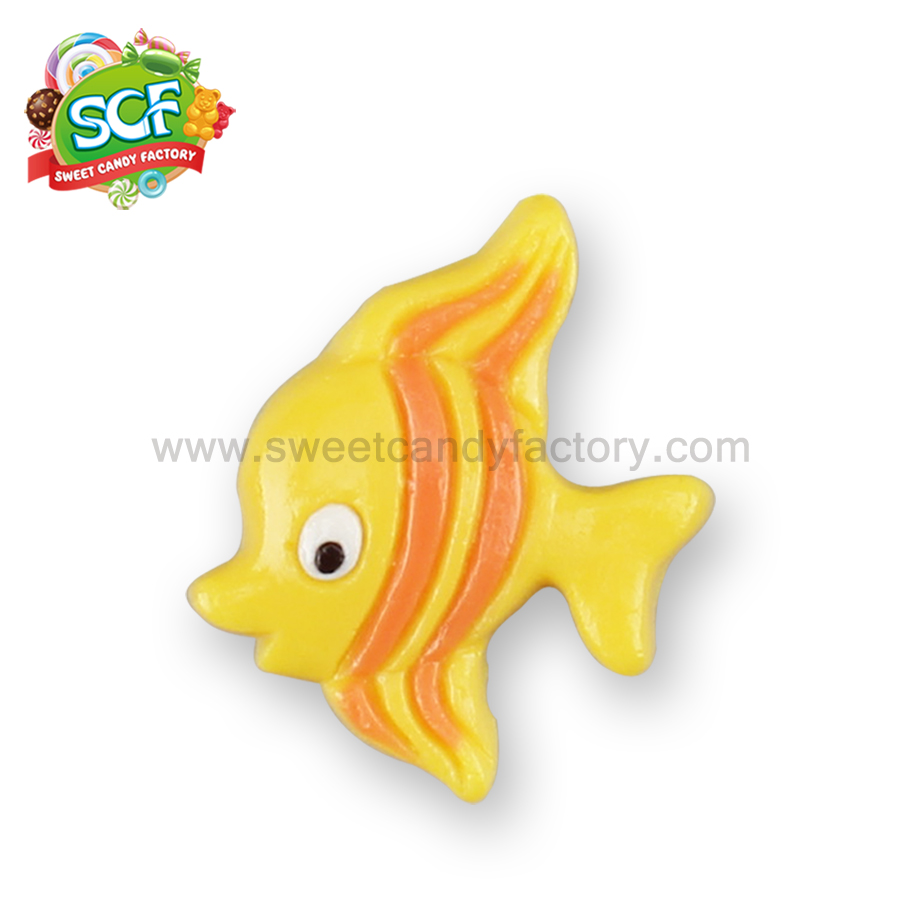 Colorful fish shape sugar free gummy candy with FDA certificate-sweetcandyfactory