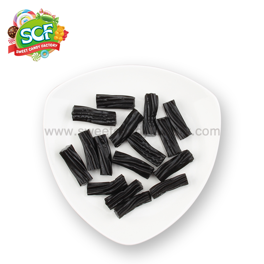 Black bulk licorice flavor licorice sticks produced by China candy manufacturer-sweetcandyfactory