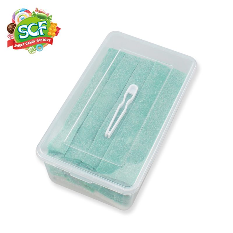 Green apple flavor sour belts box packaging from China candy supplier - Image 3