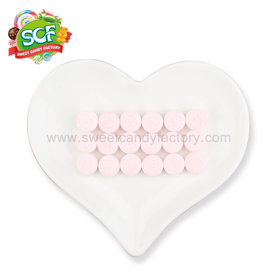 Factory wholesale fruit flavor mints press candy with customized logo-sweetcandyfactory