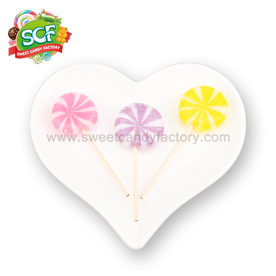 Colorful handmade hard candy lollipop wholesales direct from factory-sweetcandyfactory
