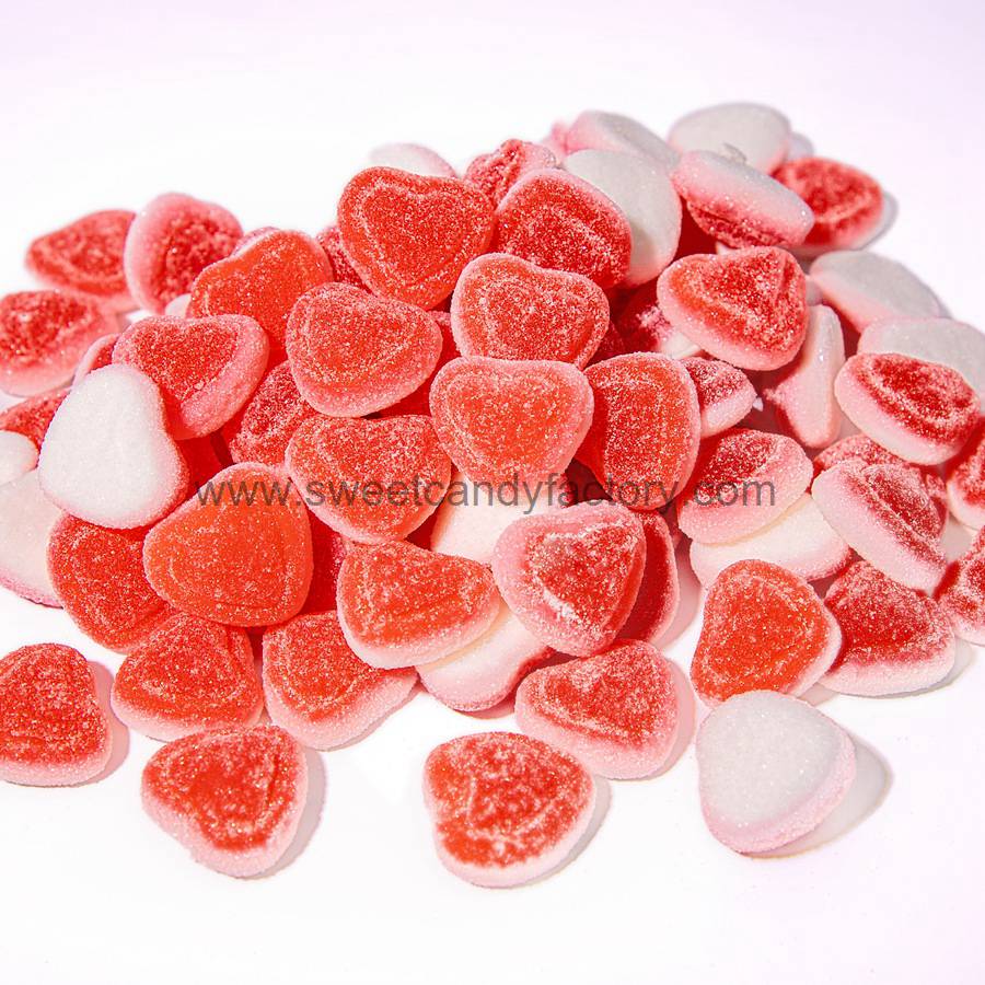 Heart shaped gummy candy