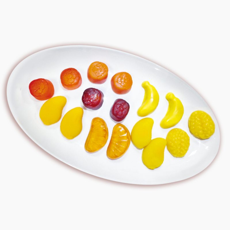 Hot Sale Fruit Shaped Peelable Soft Candy Peeling Mango Banana Gummy Candy - Image 3