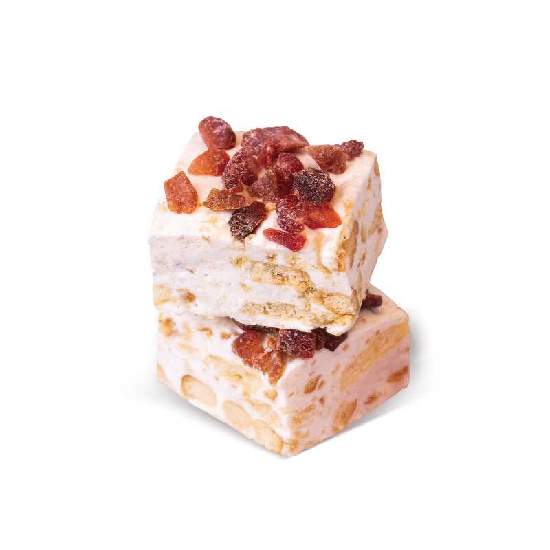 Cookie And Cream Chocolate Strawberry Flavor Nougat Crispy Snowflake For Wholesale