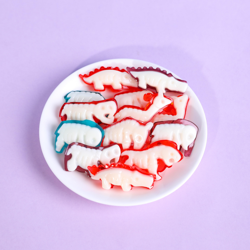 4D Animal Series Soft Candy Custom Zoo Dinosaur Shape Jelly Gummy Candy
