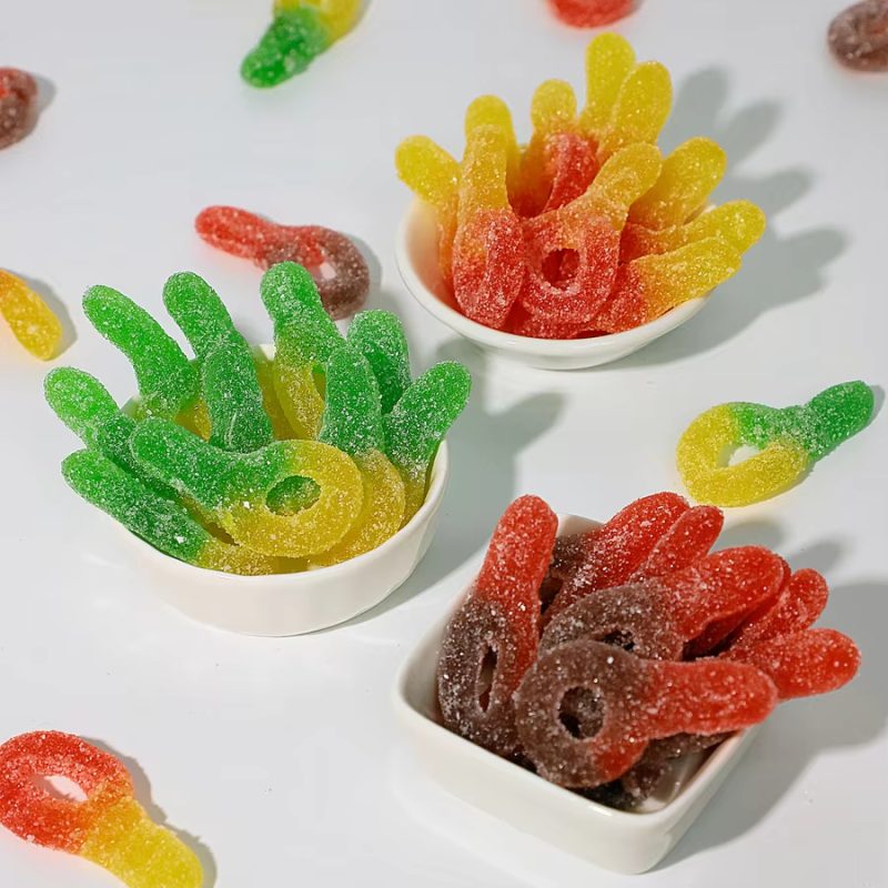 Wholesale Sugar Coated Fruity Flavor Pacifier Shape Soft Gummy Candy