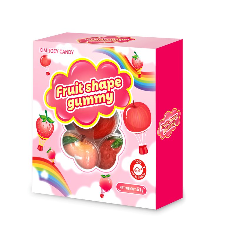 3D Gummy From China Candy Factory With Fruit Jam Inside Fruit Shaped Gummy Candy