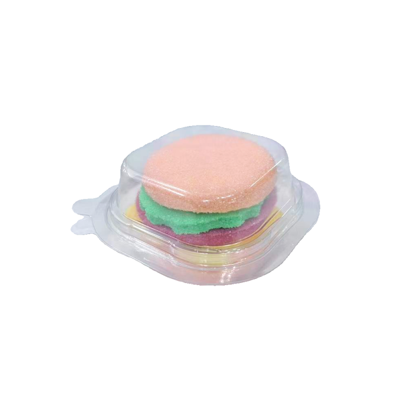 Halal Fast Food Hamburger Jelly Candies Soft Gelatin 3D Burger Hot Dog Shaped Marshmallow-sweetcandyfactory