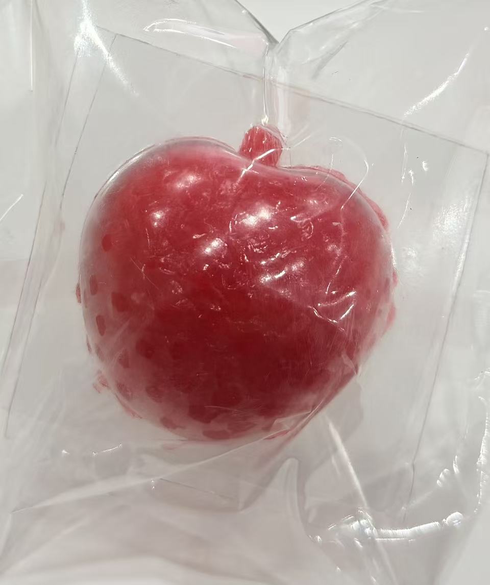 Wholesale Halal 3D Giant Peelable Lychee Flavor Funny Jelly Peeling Big Size Lychee Shaped Big Peeled Gummy Candy-sweetcandyfactory