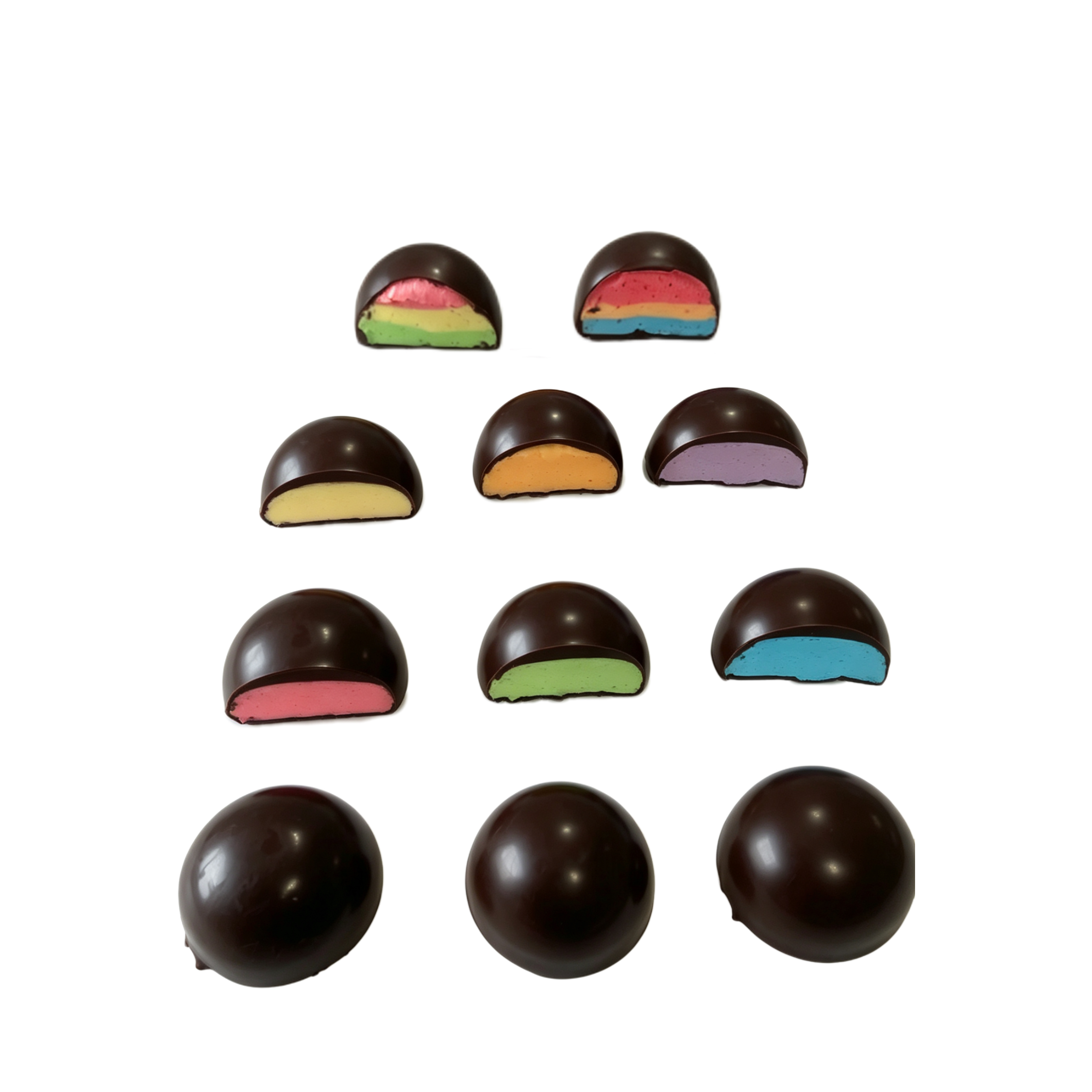 Hot Sales Mystery Choco Marshmallow Gummy Candy Soft Sweet Rainbow Color Chocolate Marshmallow-sweetcandyfactory
